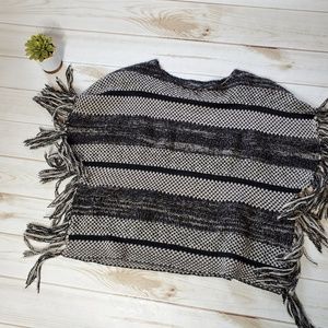 Lucky brand Fesival Fringe Poncho size small